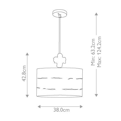 Flambeau - Κρεμαστό φωτιστικό FRAGMENT 1xE27/60W/230V