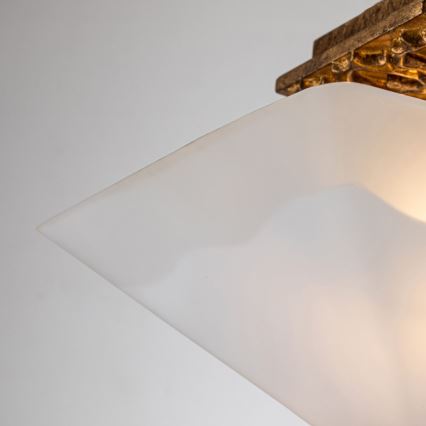 Flambeau STAR-F-S-DG - Φωτιστικό οροφής STAR 2xE27/40W/230V σε φινίρισμα χαλκού