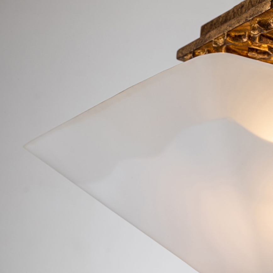 Flambeau STAR-F-S-DG - Φωτιστικό οροφής STAR 2xE27/40W/230V σε φινίρισμα χαλκού