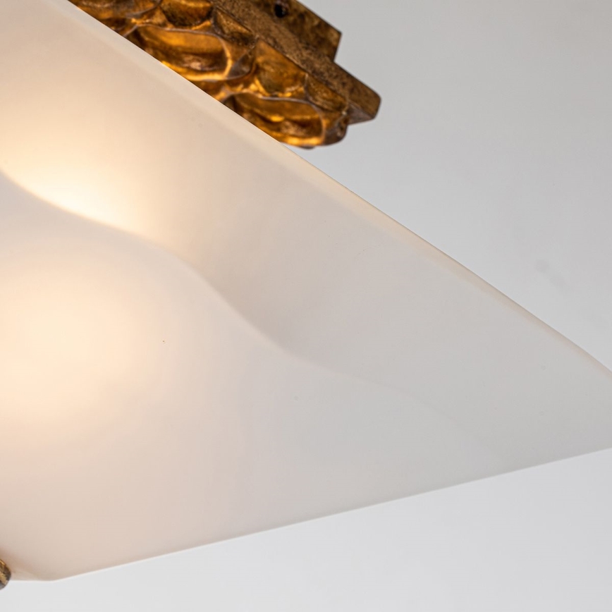 Flambeau STAR-F-S-DG - Φωτιστικό οροφής STAR 2xE27/40W/230V σε φινίρισμα χαλκού