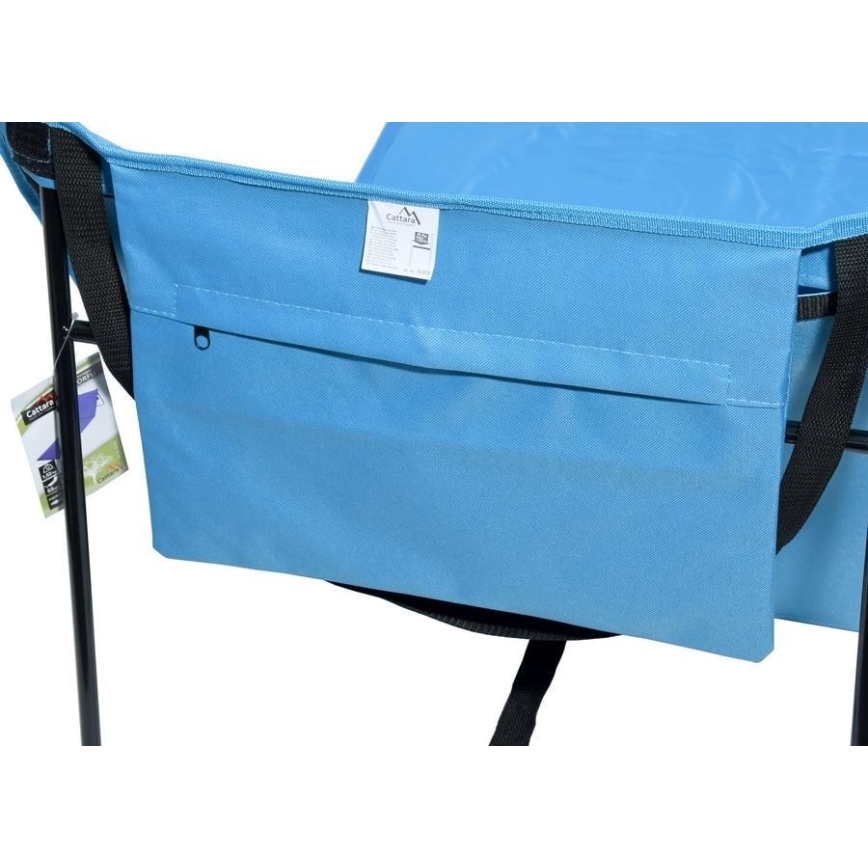 Folding lounger μπλε 160x55 cm