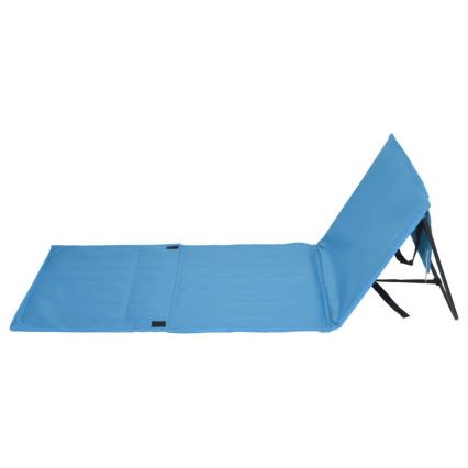 Folding lounger μπλε 160x55 cm