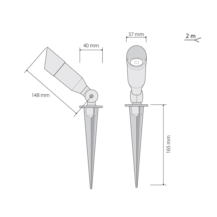 Φως LED εξωτερικού χώρου OKO 1xLED/1W/350mA IP54
