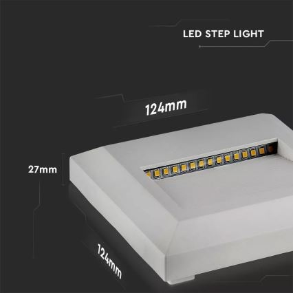 Φως σκάλας LED 1xLED/2W/230V 3000K IP65