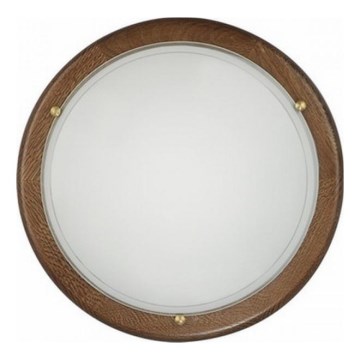 Φως τοίχου 2xE27/60W/230V καρυδιά ø40 cm