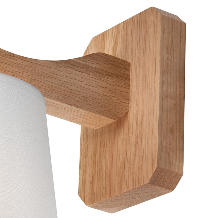 Φως τοίχου ANDREA 1xE27/60W/230V δρυς/λευκό