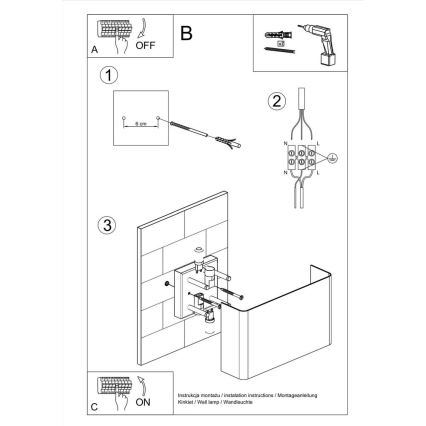 Φως τοίχου COPERTURA 2xG9/40W/230V λευκό