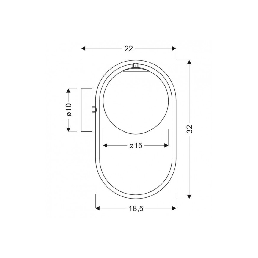 Φως τοίχου CORDEL 1xG9/28W/230V