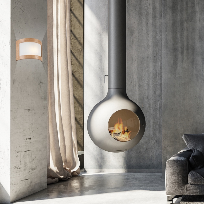 Φως τοίχου ELODIE 1xE27/60W/230V δρυς