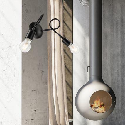 Φως τοίχου HARRY 2xE27/60W/230V