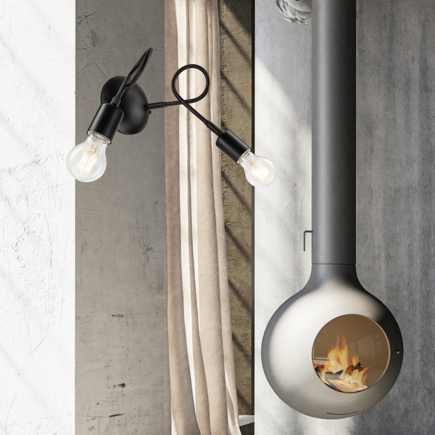 Φως τοίχου HARRY 2xE27/60W/230V