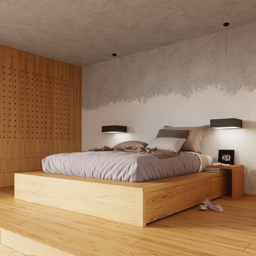 Φως τοίχου HORUS 1xE27/60W/230V μαύρο