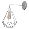Φως τοίχου KARO 1xE27/15W/230V γκρι