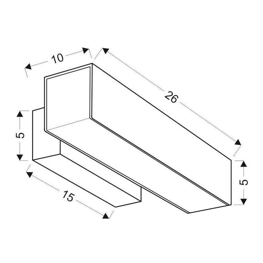 Φως τοίχου LED LANDER LED10W/230V