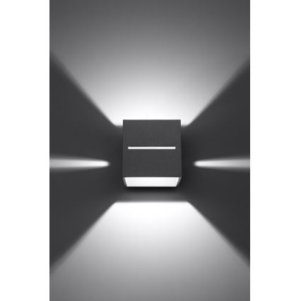 Φως τοίχου LOBO 1xG9/40W/230V γκρι