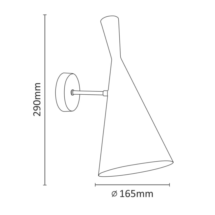 Φως τοίχου MODERN 1xE27/20W/230V λευκό