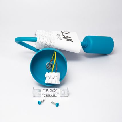 Φως τοίχου OXFORD 1xE27/15W/230V μπλε