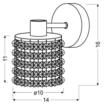 Φως τοίχου ROYAL 1xG9/40W/230V