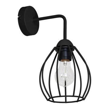 Φως τοίχου STAR 1xE27/60W/230V μαύρο