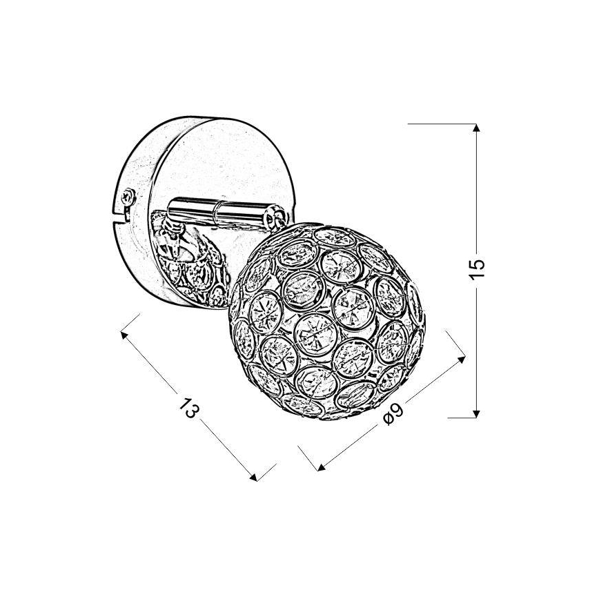 Φως τοίχου STARLET 1xG9/40W/230V