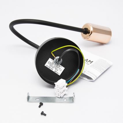 Φως τοίχου TUBE 1xE27/15W/230V μαύρο