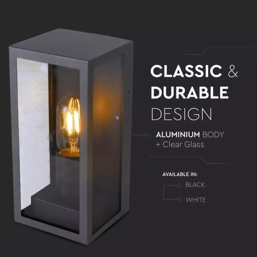 Φως τοίχου εξωτερικού χώρου 1xE27/60W/230V IP44