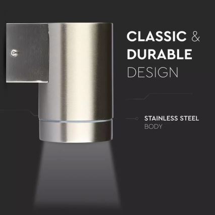 Φως τοίχου εξωτερικού χώρου 1xGU10/35W/230V IP44