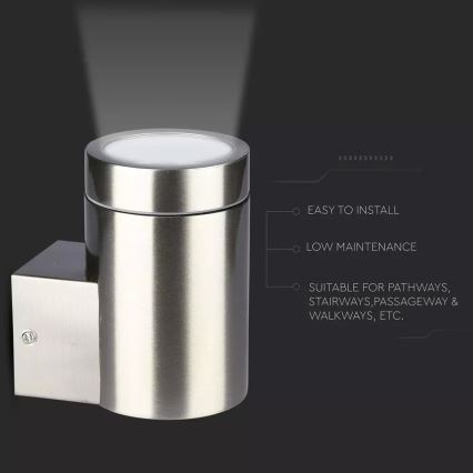 Φως τοίχου εξωτερικού χώρου 1xGU10/35W/230V IP44