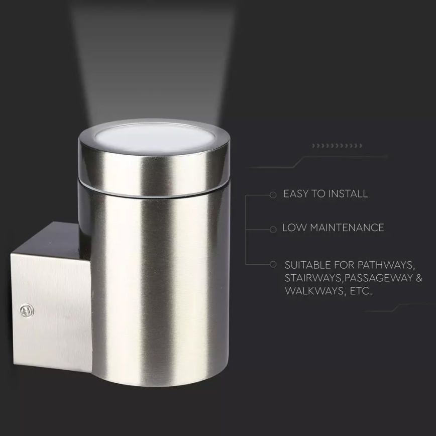 Φως τοίχου εξωτερικού χώρου 1xGU10/35W/230V IP44