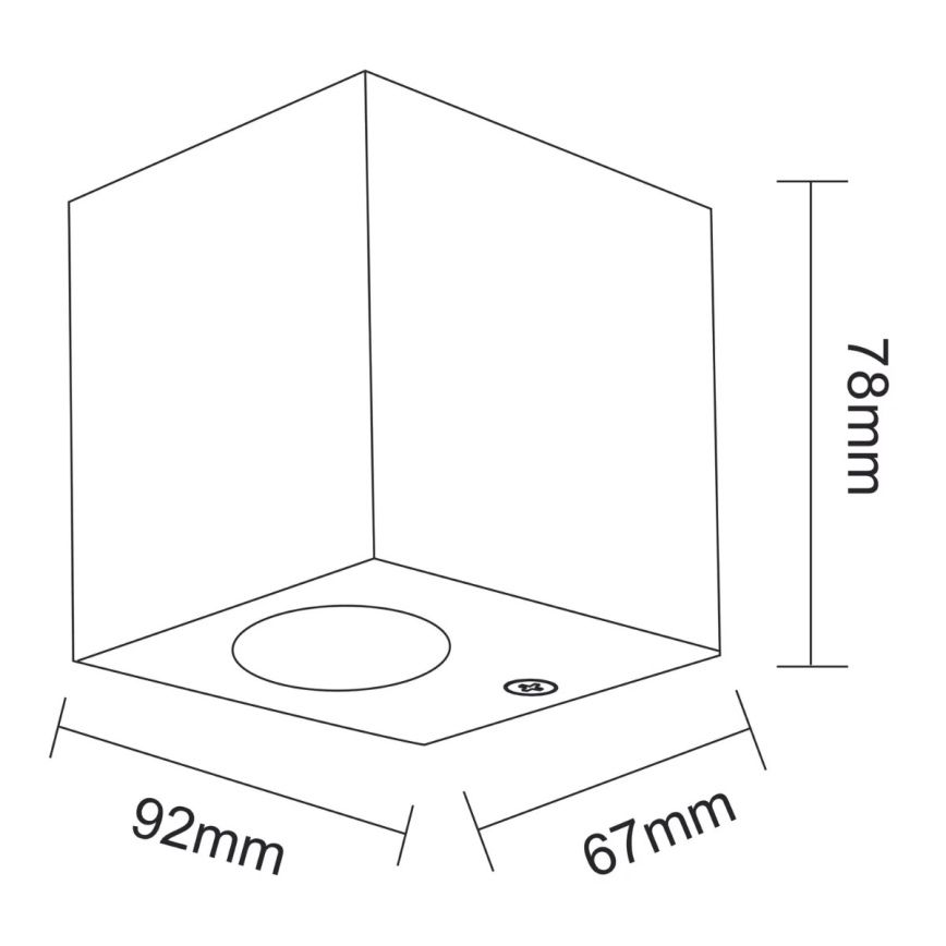 Φως τοίχου εξωτερικού χώρου BOSTON 1xGU10/10W/230V