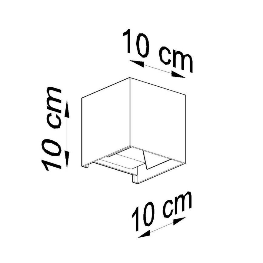 Φως τοίχου εξωτερικού χώρου LED LUCA LED/6W/230V IP54