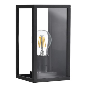 Φως τοίχου εξωτερικού χώρου MALMO 1xE27/15W/230V μαύρο IP44