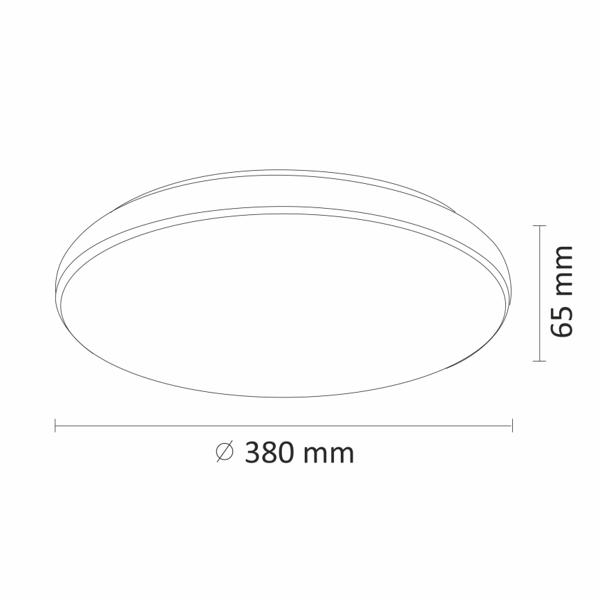 Φως οροφής dimmer LED DESERT LED/24W/230V με τηλεχειριστήριο