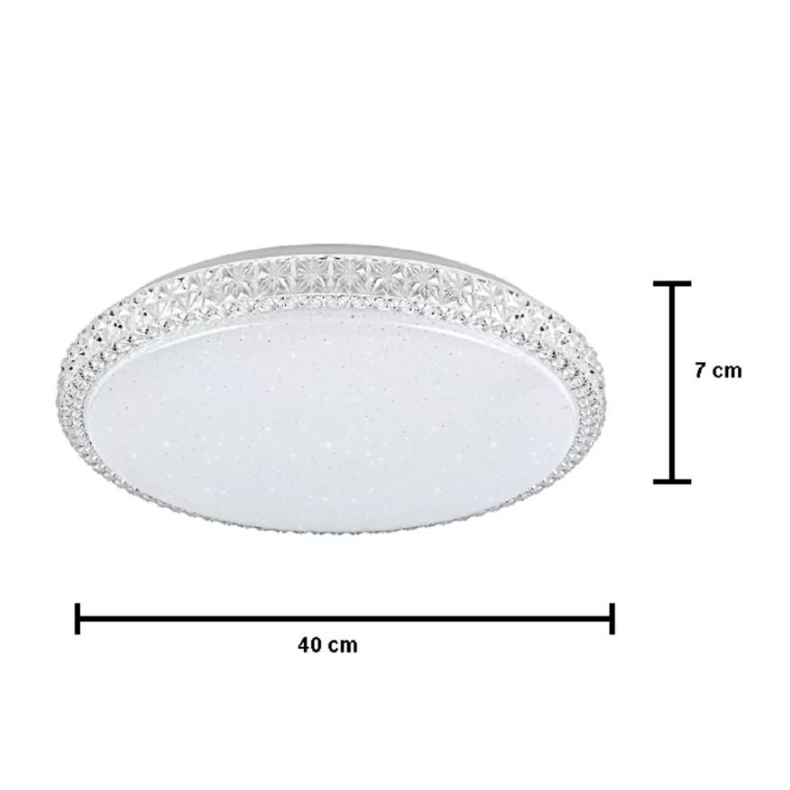 Φως οροφής dimmer LED IRINA LED/48W/230V με τηλεχειριστήριο