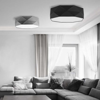 Φως οροφής KANTOOR 4xE27/60W/230V μαύρο