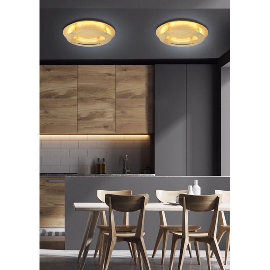 Φως οροφής LED MERPLE LED/18W/230V χρυσαφί