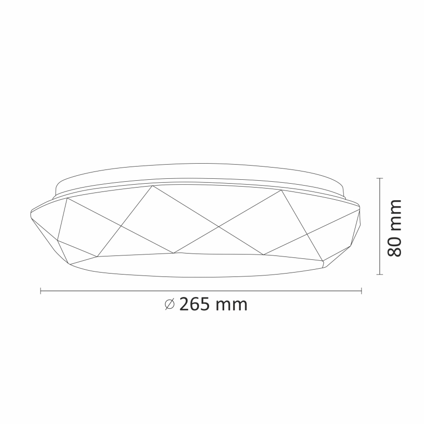 Φως οροφής μπάνιου LED GALAXY LED/12W/230V IP44
