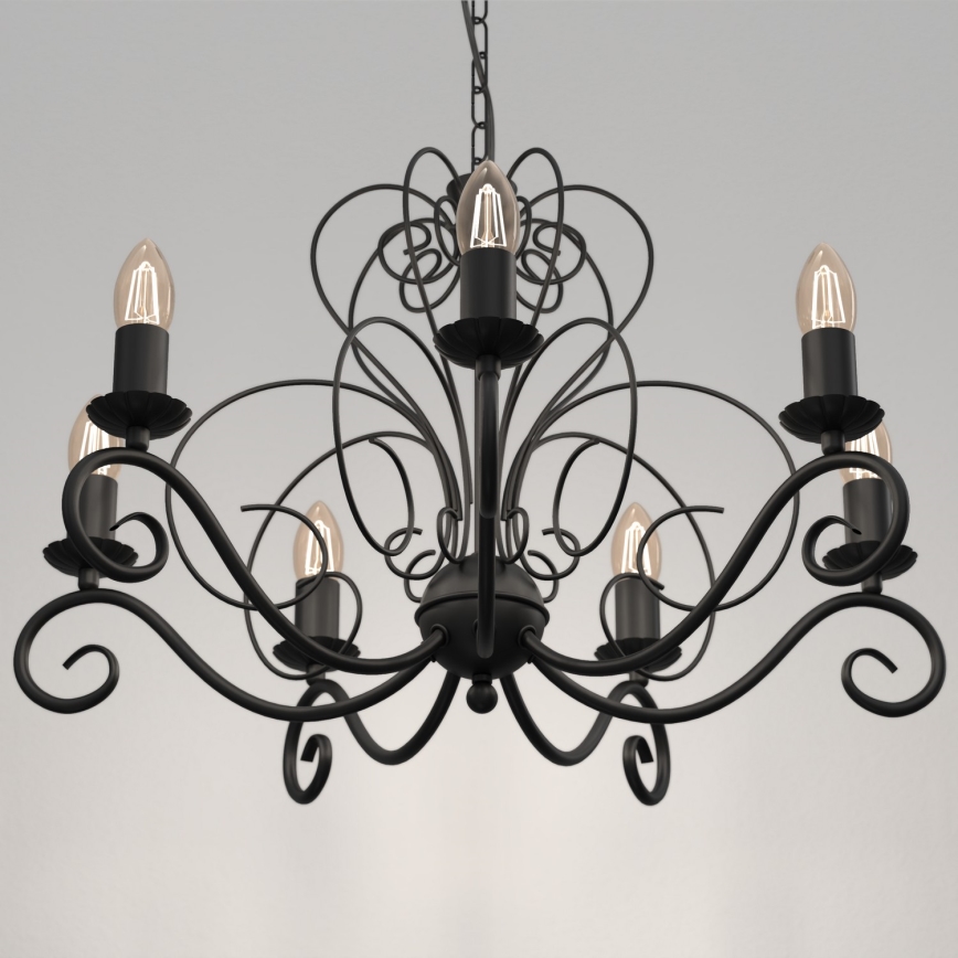 Φωτιστικό οροφής με αλυσίδα MAURO 7xE14/60W/230V