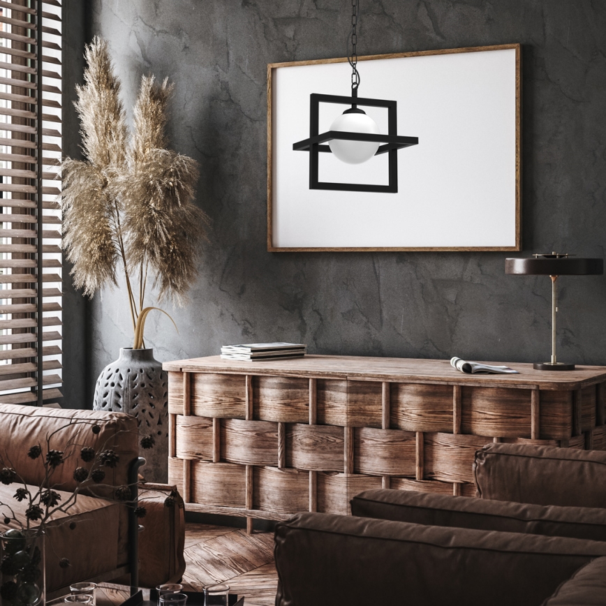 Φωτιστικό οροφής με αλυσίδα DIEGO 1xE14/40W/230V μαύρο