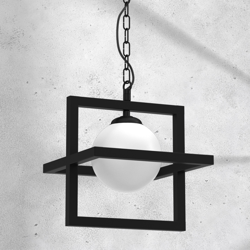 Φωτιστικό οροφής με αλυσίδα DIEGO 1xE14/40W/230V μαύρο