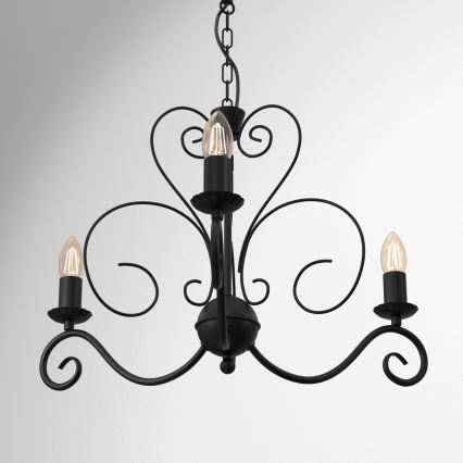 Φωτιστικό οροφής με αλυσίδα MAURO 3xE14/60W/230V