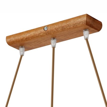 Φωτιστικό οροφής με καλώδιο AIDA 3xE27/60W/230V δρυς