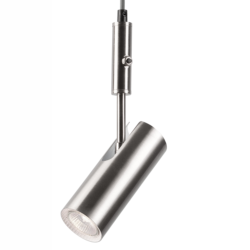 Φωτιστικό οροφής με καλώδιο ALMA 1xGU10/35W/230V χρώμιο