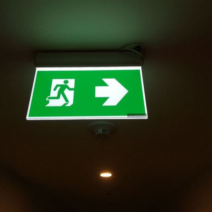 Φωτιστικό ασφαλείας LED EMERGENCY EXIT SAMSUNG CHIP LED/2W/230V 6000K