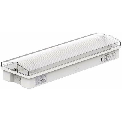 Φωτιστικό ασφαλείας LED με ένα regular functionality test EMERGENCY EXIT LED/3W/230V 6400K IP65
