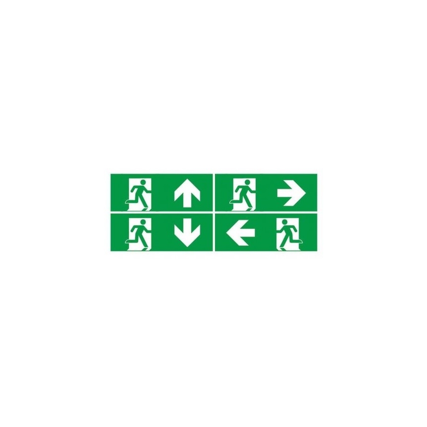 Φωτιστικό ασφαλείας LED με ένα regular functionality test EMERGENCY EXIT LED/3W/230V 6400K IP65