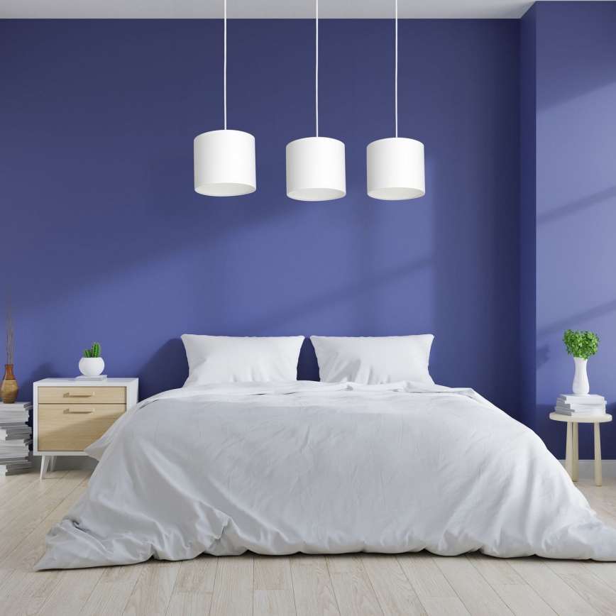 Φωτιστικό οροφής με καλώδιο ARDEN 3xE27/60W/230V λευκό