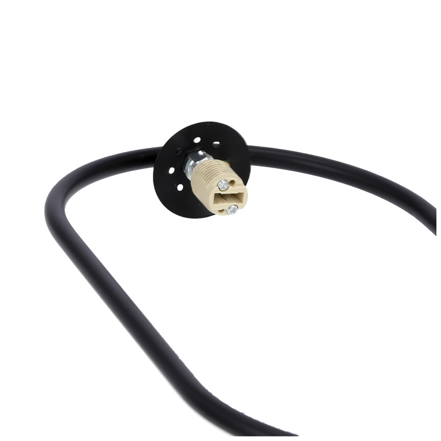 Φωτιστικό οροφής με καλώδιο CORDEL 1xG9/28W/230V μαύρο