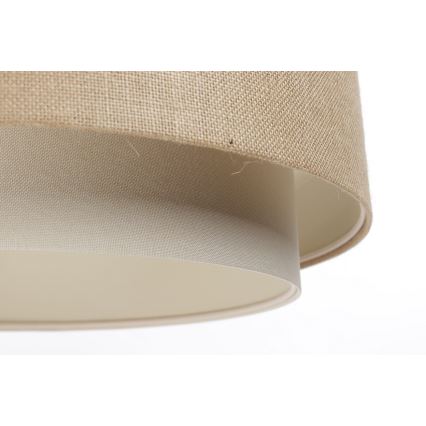 Φωτιστικό οροφής με καλώδιο DOBLO 1xE27/60W/230V μπεζ/κρεμ