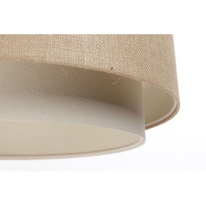 Φωτιστικό οροφής με καλώδιο DOBLO 1xE27/60W/230V μπεζ/κρεμ